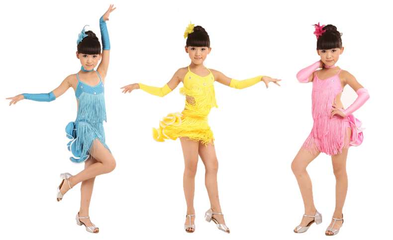 Платье для латиноамериканских танцев для девочек