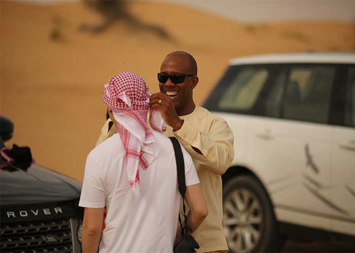 Арабский платок в пустыне