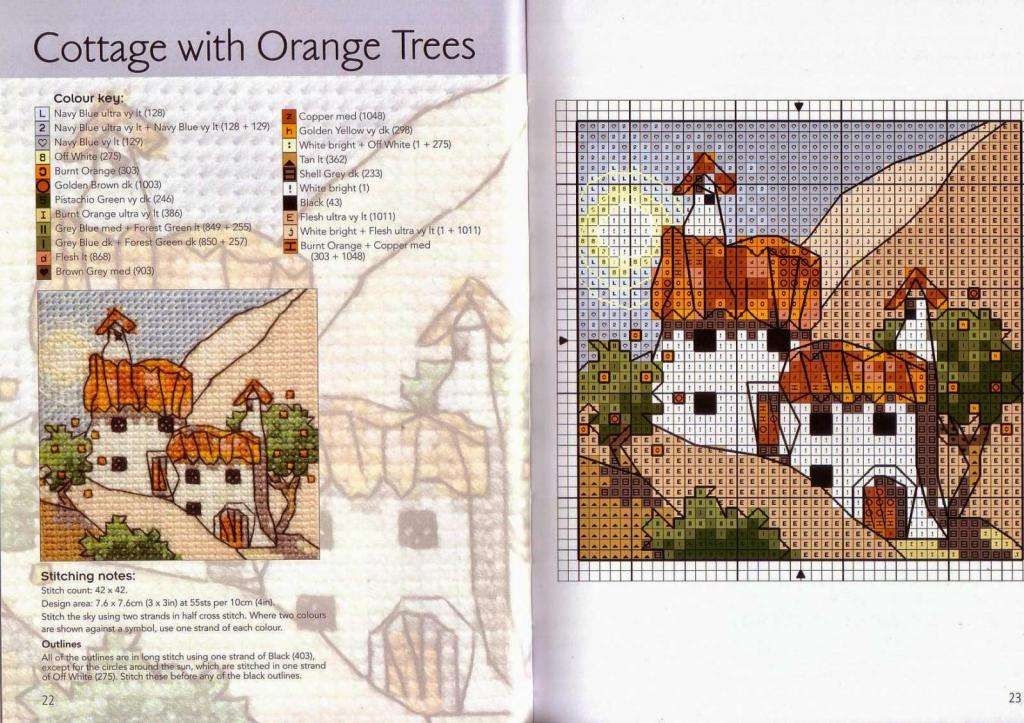 Дом и апельсиновые деревья
