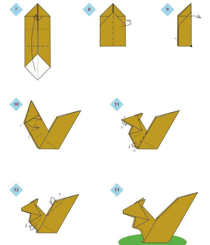 схема оригами - конец